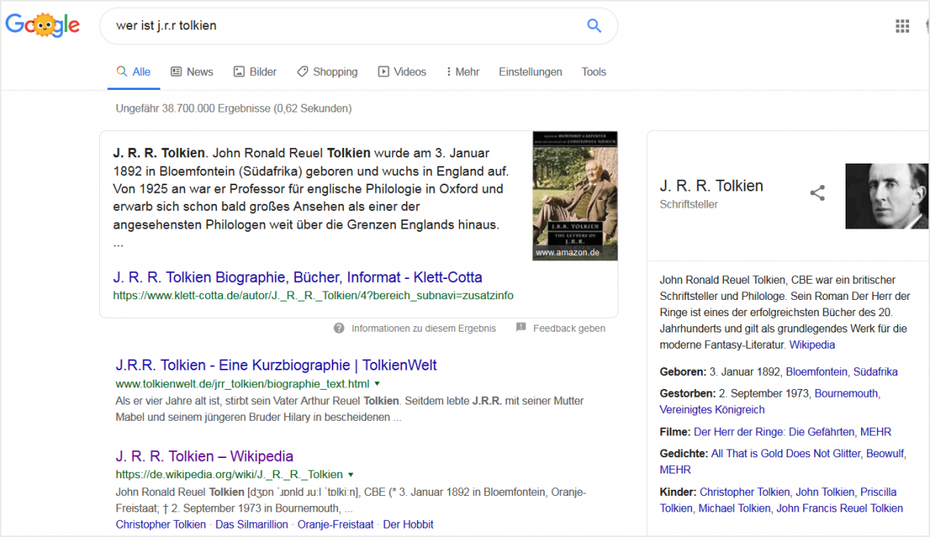 SEO: Suchergebnis auf Google (No Click)