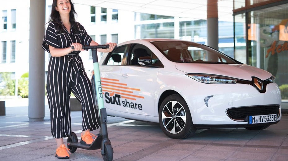 Sixt kooperiert mit E-Scooter-Startup Tier