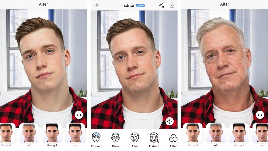 Face-App lässt Gesichter altern. Face-App: Werden private Selfies zu obskuren Zwecken nach Russland gesendet?