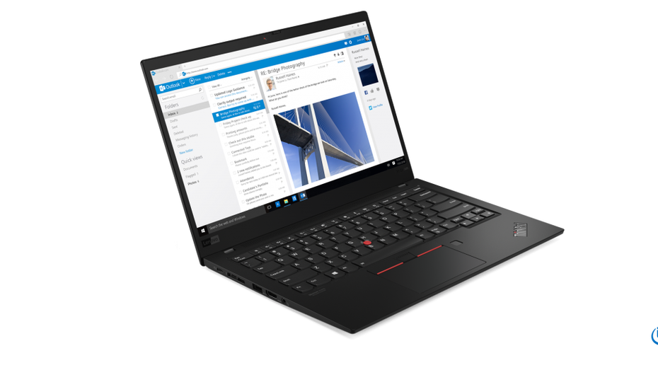 Lenovo bringt ThinkPads mit Intels aktueller Prozessorgeneration. Im Bild seht ihr das ThinkPad X1 Carbon in der siebten Generation. (Foto: Lenovo) Comet Lake: Lenovo verpasst ThinkPad X1 Carbon und X1 Yoga Prozessorupgrade
