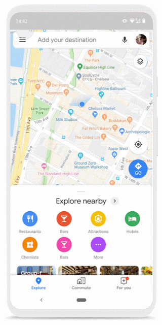 Google Maps mit neuer Zeitachse – nur für Android. (Bild: Google)