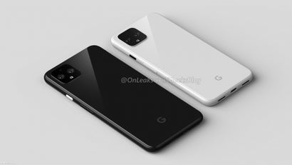 Google Pixel 4 und 4 XL Renderbild. (Bild: Onleaks)