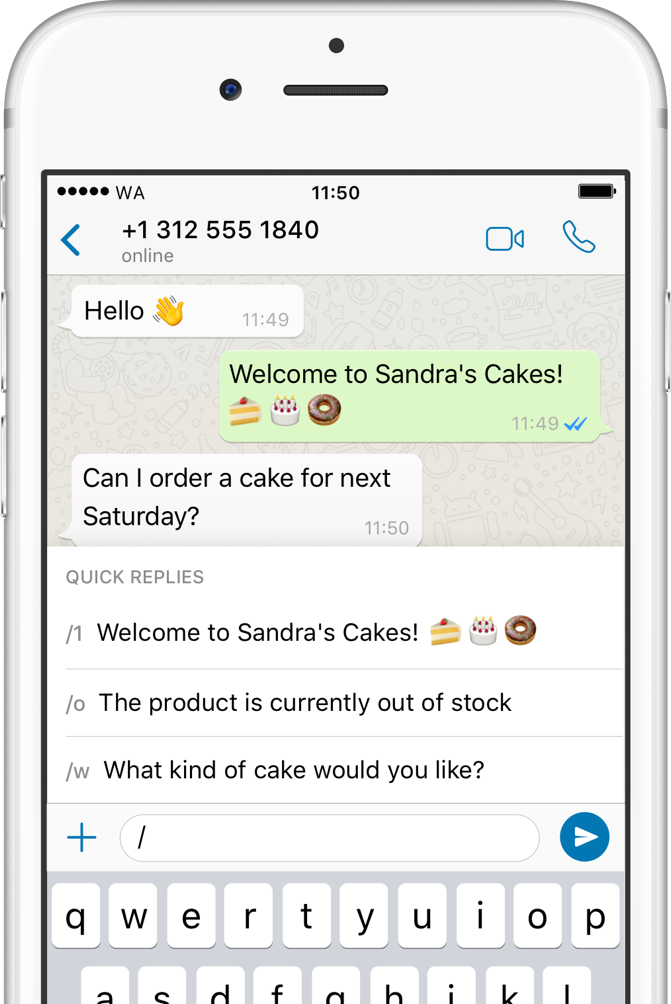 Whatsapp Business erweitert den Messenger und grundlegende Funktionen für Kundenkontakt und Management für kleine Unternehmen. (Screenshot: Whatsapp)