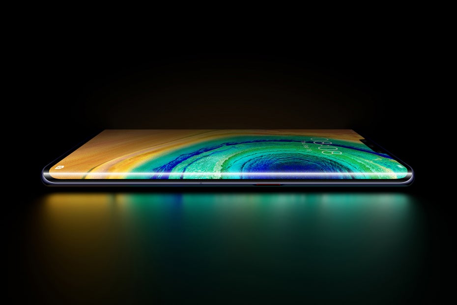 Huawei Mate 30 Pro mit „Horizon-Display“ – ohne Lautstärkebuttons. (Bild: Huawei)