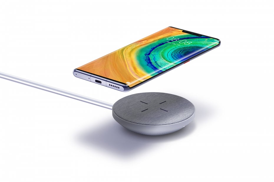 Das Huawei Mate 30 (Pro) unterstützt kabelloses Laden mit 27 Watt. (Bild: Huawei)