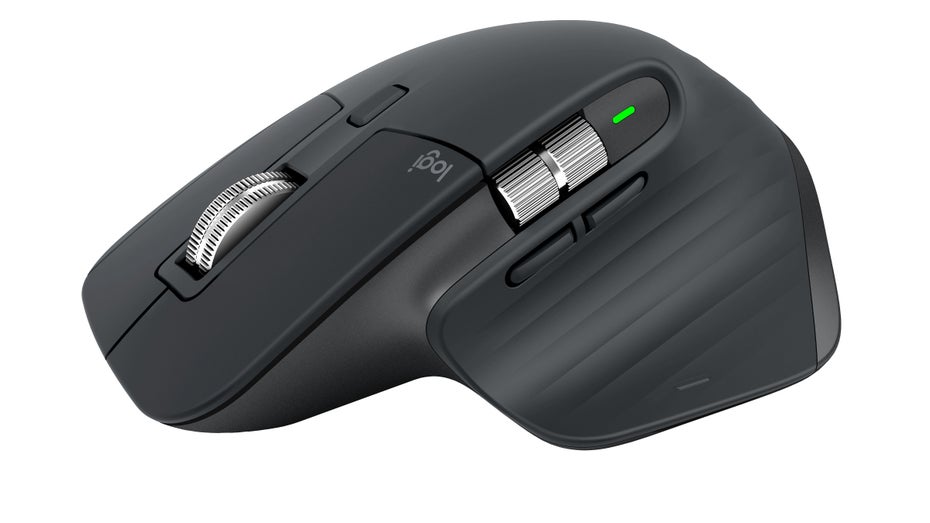 Die neue kabellose Maus MX Master 3 von Logitech will durch schlichtes, hochwertiges Design und neue Scrollrad-Technik punkten. (Foto: Logitech)