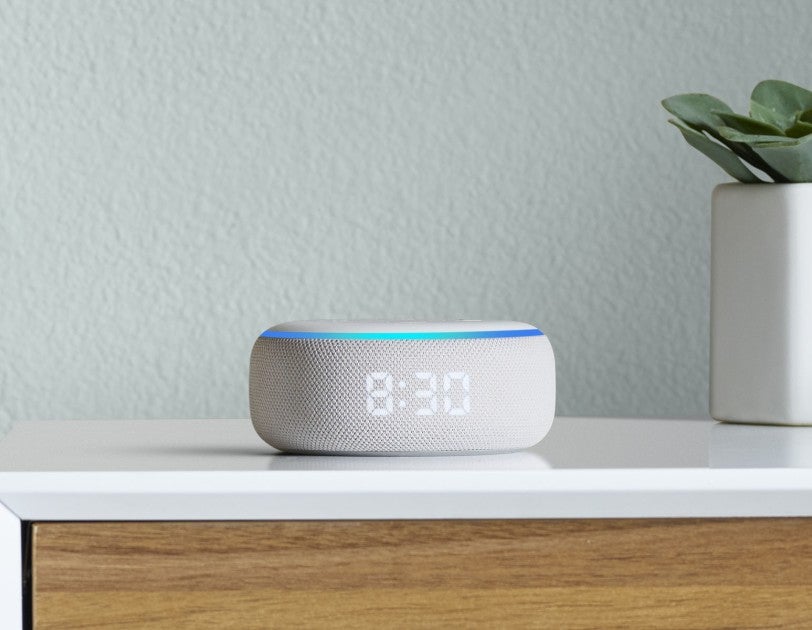 Echo Dot mit Uhr