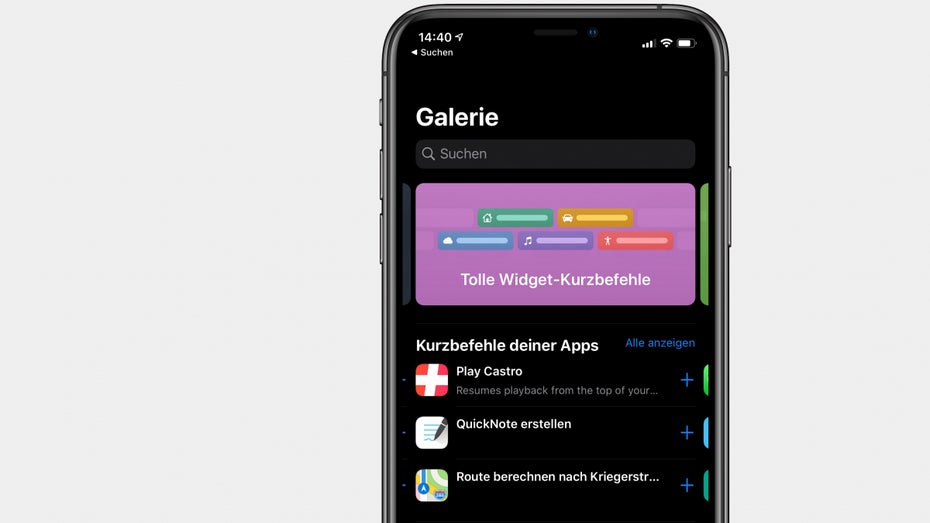 Die iOS-Kurzbefehle-App. (Screenshot: t3n) Für jeden etwas dabei: 150 Siri-Kurzbefehle auf einen Blick