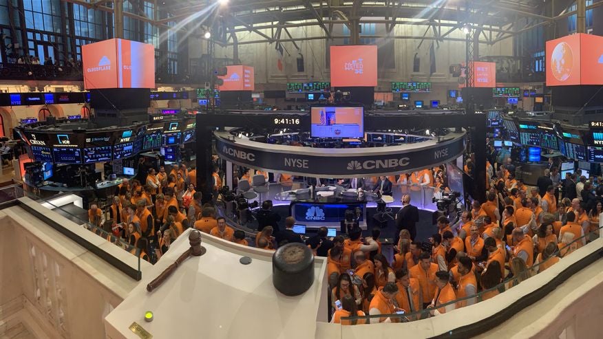 Börsenstart von Cloudflare an der Wall Street. (Bild: Cloudflare) Börsengang: Cloudflare holt sich halbe Milliarde Dollar an der Wall Street
