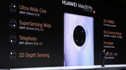 Huawei Mate 30 Pro Kamera. (Screenshot: t3n)