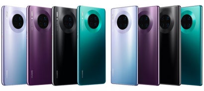 Alle Farben des Huawei Mate 30 und 30 Pro. (Bild: Evleaks)