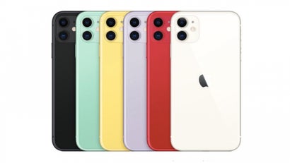 Die Farben des iPhone 11. (Bild: Apple)
