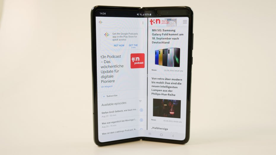 Samsung Galaxy Fold im Hands-on. (Foto: t3n)