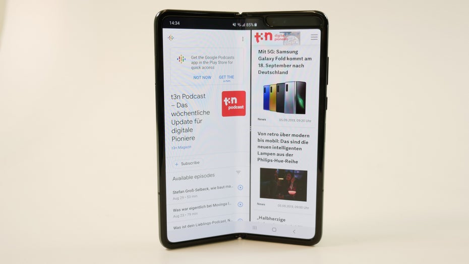 Samsung Galaxy Fold im Hands-on. (Foto: t3n)