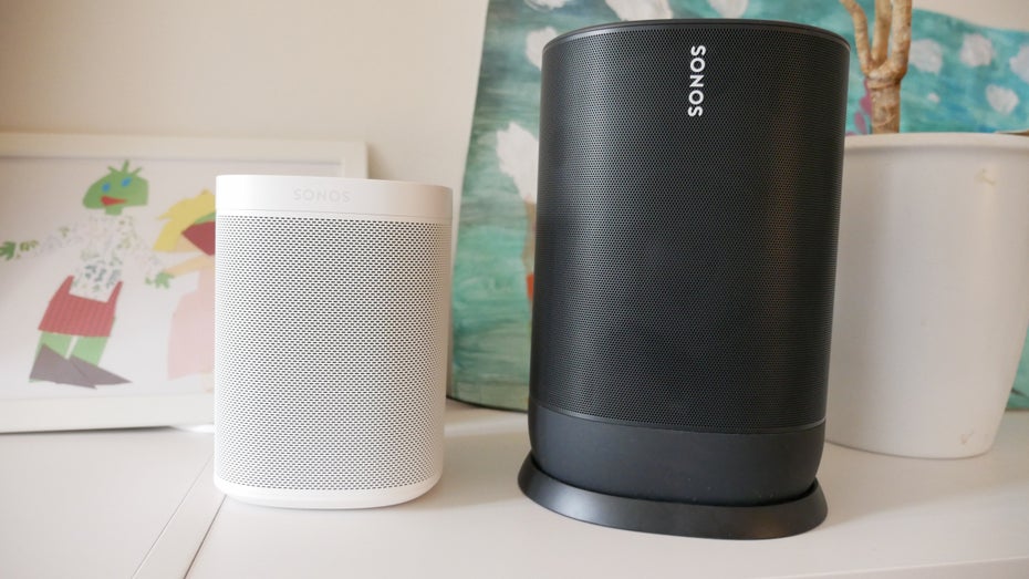 Sonos One neben Sonos Move. (Foto: t3n)