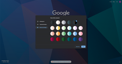 Farb-Themes in Google Chrome auswählen.