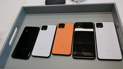 Google Pixel 4 und 4 XL in allen Farben – nur das kleine Model gibt es in „Oh so Orange“. (Foto: t3n)