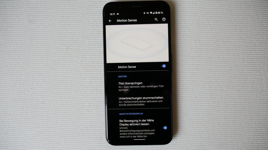 Pixel 4: Motion Sense mit viel Potenzial, das noch nicht voll ausgeschöpft wird. (Foto: t3n)