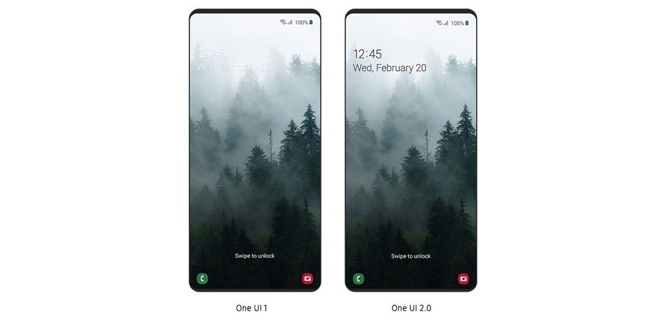 Android 10 Update für Samsung-Smartphones: One UI 2 Beta bringt intelligenten Darmode auch auf den Sperrbildschirm. (Bild: Samsung)