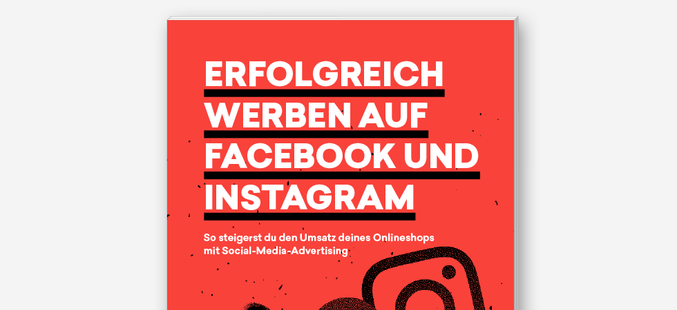 Das Cover des Guides mit dem Namen „Erfolgreich werben auf Facebook und Instagram“