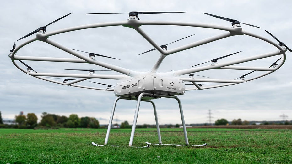 Volocopter stellt Lastendrohne mit 200 Kilogramm Tragkraft vor Volocopter stellt Lastendrohne mit 200 Kilogramm Tragkraft vor