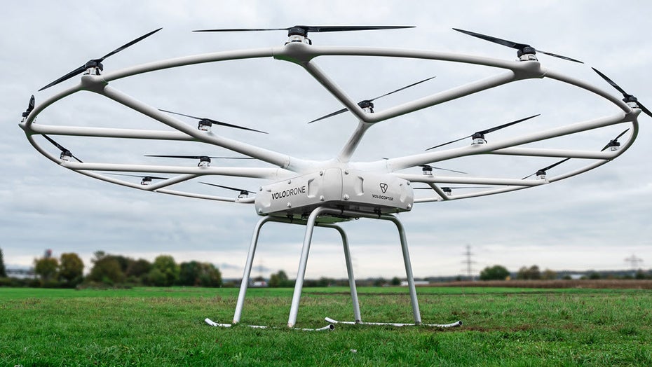 Volocopter stellt Lastendrohne mit 200 Kilogramm Tragkraft vor