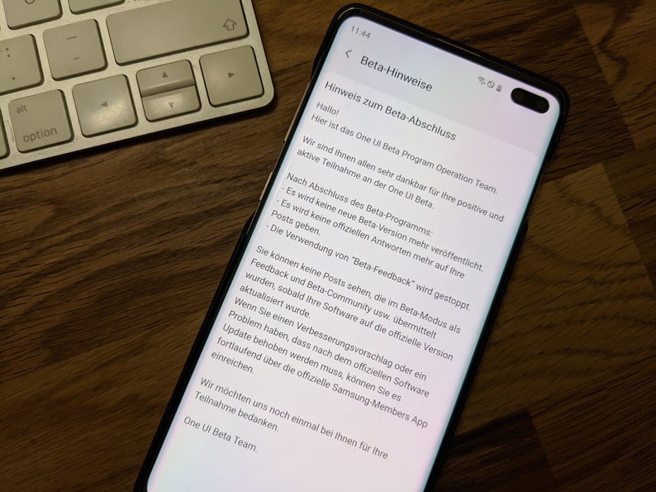 Galaxy S10 (Plus): Samsung hat die Betaphase für das Update auf Android 10 abgeschlossen. (Foto: t3n)