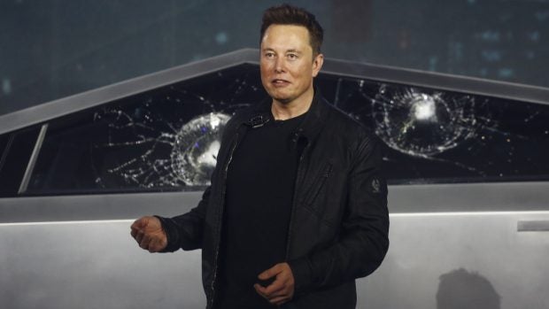 Tesla CEO Elon Musk at Keynote on Cybertruck.  (Photo: dpa)