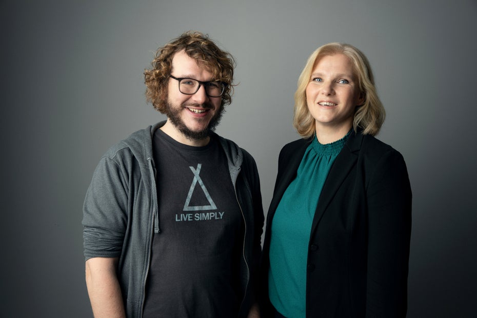 Das neue Team: Christoph Bornschein mit Stefanie Lüdecke. (Foto: Tom Wagner)