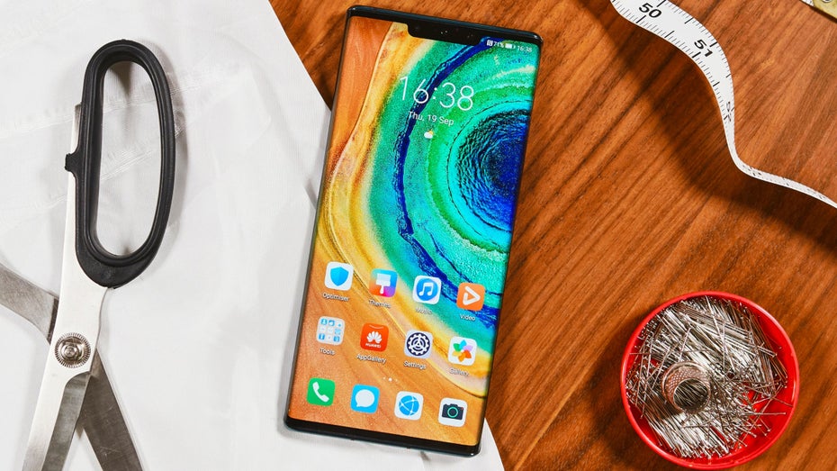 Das Huawei Mate 30 Pro mit App-Gallery und HMS. (Foto: Huawei)