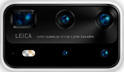 Das Kamera-Element des Huawei P40 Pro mit fünf Kamerasensoren. (Bild: Evleaks)