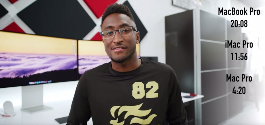 8K-Videos lassen sich laut MKBHD schneller denn je rendern. (Screenshot: MKBHD: t3n)