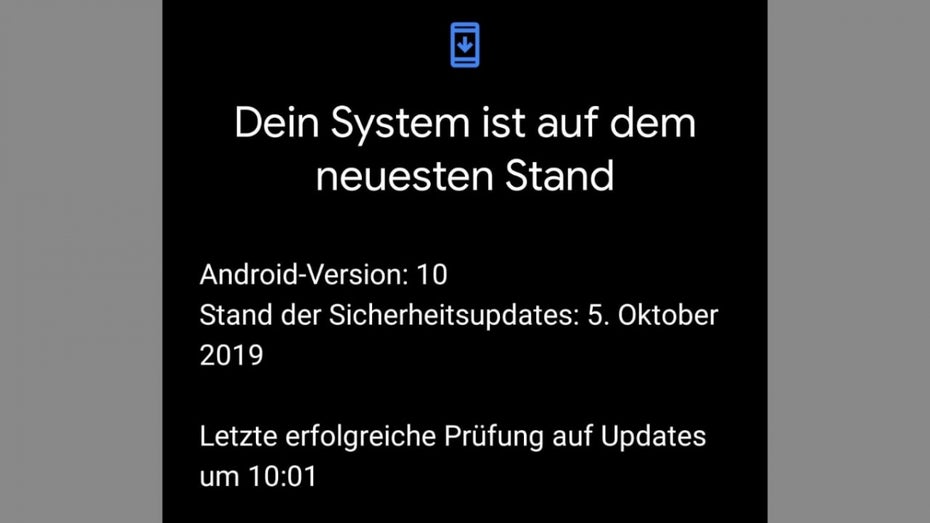 Auch das Pixel-4-Redaktions-Testgerät hat seit Oktober 2019 keine Sicherheitspatches mehr erhalten. (Screenshot: t3n)