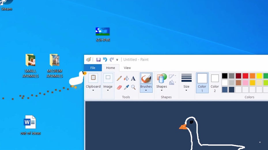 Diese Gans lässt euren Desktop im Chaos versinken