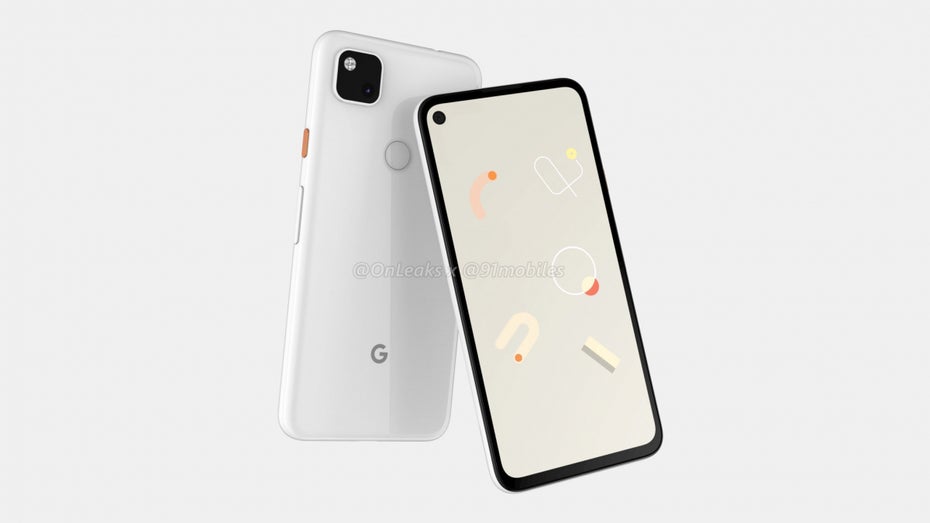 Google Pixel 4a Renderbild. (Bild: 91 Mobiles)