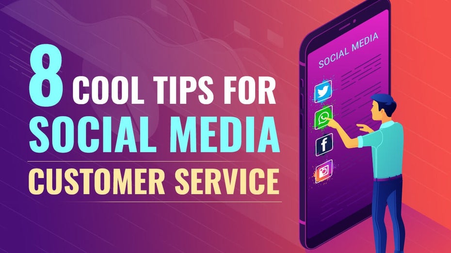Infografik mit Tipps für deinen Kundenservice in sozialen Netzwerken.