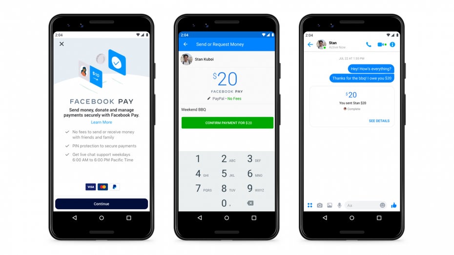 Facebook Pay. (Bild: Facebook)