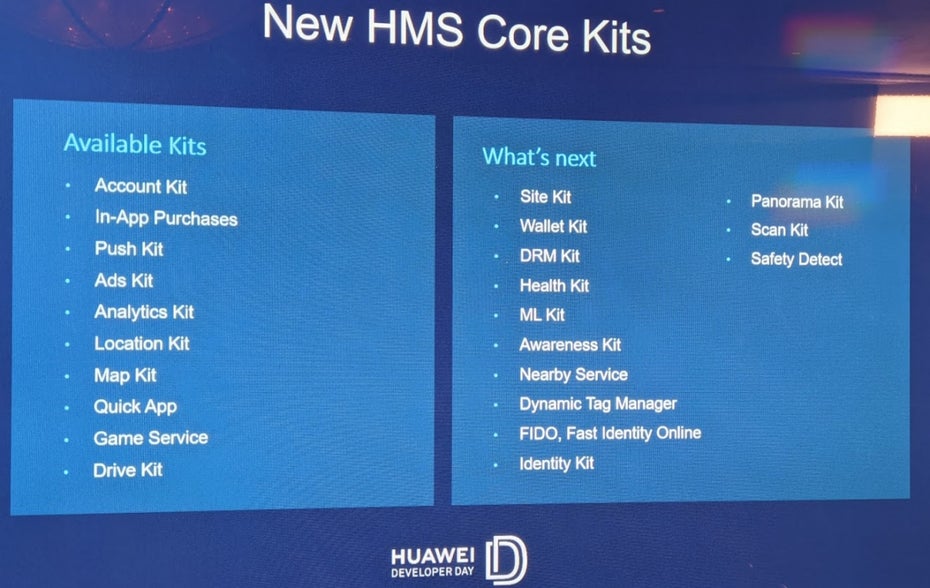 Huawei HMS Core Kits. Foto: t3n)