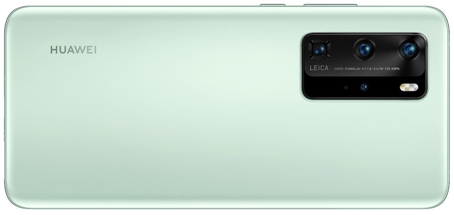 Das Huawei P40 in Mint. (Bild: Evleaks)