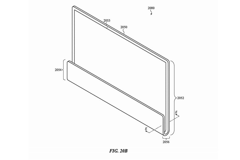 iMac Patentskizze zusammengeklappt. (Skizze: USPTO)