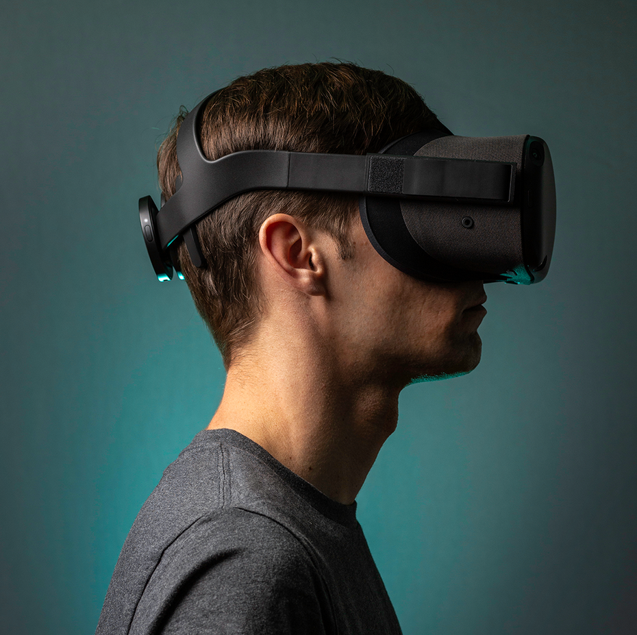 Nextmind-Clip mit VR-Brille im Tandem. (Foto: Nextmind)