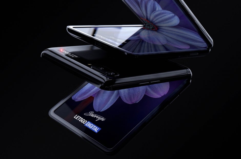 Konzept des Samsung Galaxy Z Flip. (Bild: Lets go Digital)