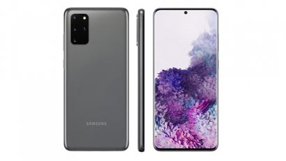 Das Samsung Galaxy S20 Plus in Grau. (Bild: Evleaks)