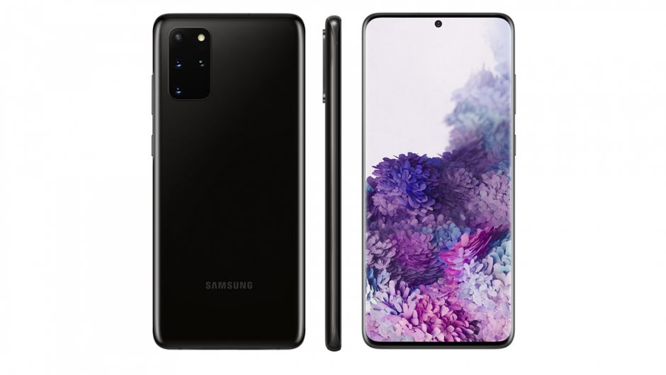 Das Samsung Galaxy S20 Ultra in Schwarz. (Bild: Evleaks)
