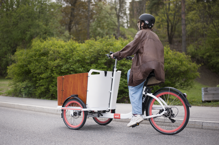 Das Cargo-Fahrrad des schwedischen Anbieters Voi. (Foto: Voi)
