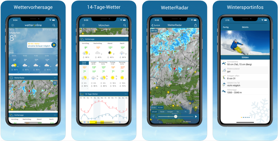 Wetter-App von Wetteonline