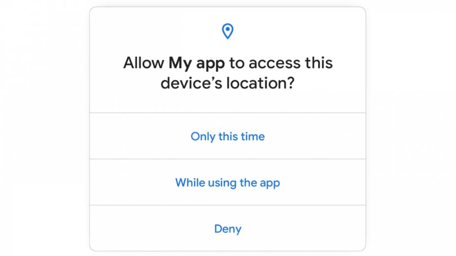 Mit Android 11 führt Google unter anderem eine stärkere Kontrolle beim Teilen der Ortsdaten ein. (Screenshot: Google)