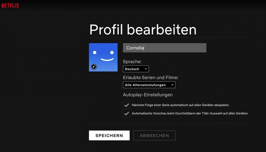 Abschalten der Autopreview-Funktion bei Netflix.