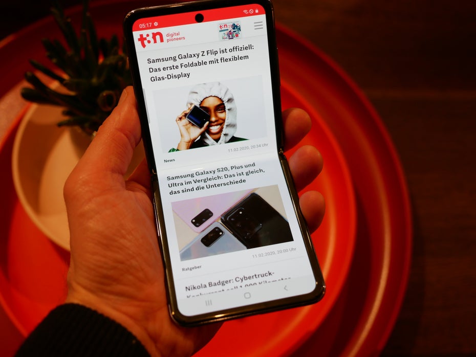 Samsung Galaxy Z Flip. (Foto: t3n)