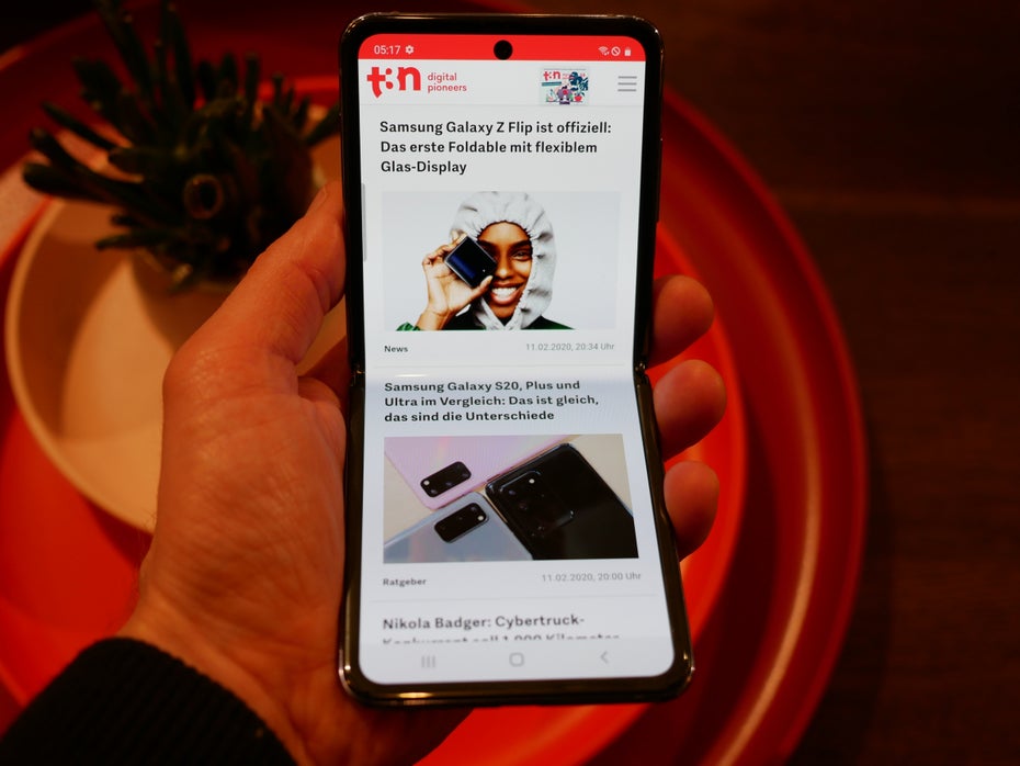 Samsung Galaxy Z Flip. (Foto: t3n)